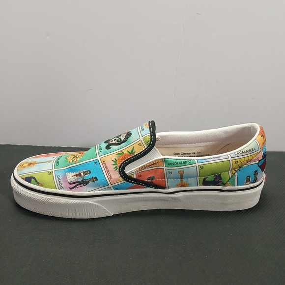 Los Vans Loteria Multi-Color Classic Sneakers Shoes US Mens 7.5 Womens 9 - Picture 5 of 10
